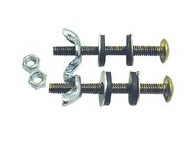 Close Couple Bolt Brass Pair