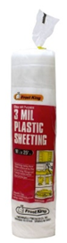 Drop Cloth Poly Sheeting 10' X 25' 3 Mil Roll