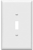 Jumbo Switch Cover Metal White
