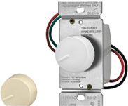 Rotary Dimmer Switch White & Ivory Knob