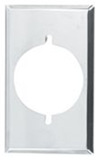 Single Receptacle Cover Large Stainless Steel Stainless