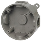Weatherproof Round Box Flanged W/1/2" K/O 4"
