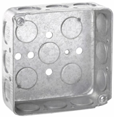 Square Box W/ 1/2" K/O 4"