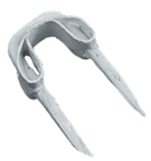 Wire Staples 40/PK White