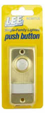 Lighted Push Button 1 Bell