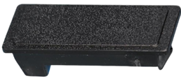 Circuit Breaker Blank Filler Plate 1" Black