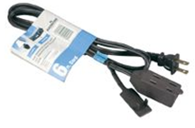 Extension Cord 16/2 Indoor Brown