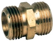 Hose Coupling Brass 3/4" Male x Male