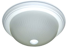 Dome Fixture 2 Light Textured White Frosted Glass