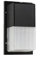LED Tall Wall Pack Photocell Fixture 15W 1050 Lumens 50K Bronze