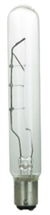 Tubular Bulb Clear DC Base T6-1/2 25W 130V
