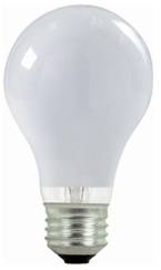 Halogen Light Bulb A19 43W = 60W PK/2 Frosted