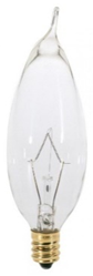 Turn Tip Candelabra Base Bulb Clear S3274