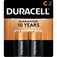 Batteries C 2/Pk Major Brand
