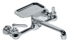 Combination Wall Mount Faucet W/Soap Dish 8" Spout
