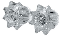 Lucite Handle Fitall W/Removable Skirt Pair