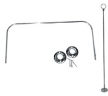 U Shower Bar Complete 5'