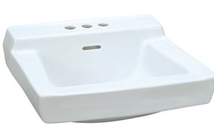 Hanging Sink 19" x 17" White