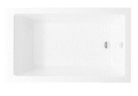 Bathtub Fiberglass 5' Right White