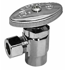 1/4" Turn Speedy Valve Angle 1/2" IPS x 3/8" OD