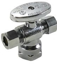 1/4" Turn Speedy Valve Angle 1/2" IPS X 3/8" OD X 3/8"?OD