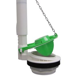 Flush Valve With Flapper Plastic - New Style 3"