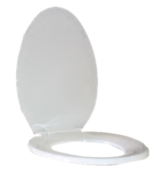 Toilet Seat Elongated Plastic White