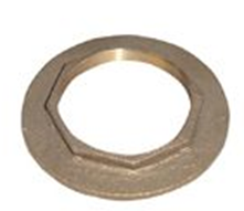 Wide Flange Locknut Brass 2"