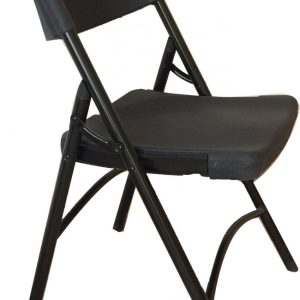 CHAIR/FOLDING-BLOW MOLDED BLACK