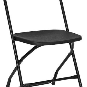 Chair/Folding Plastic Thin Black