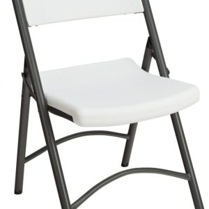 CHAIR/FOLDING-BLOW MOLDED H.D WHITE