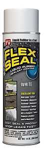 Flex Seal FSWHTR20 Rubberized Spray Coating, White, 14 oz, Can