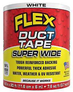 TAPE DUCT FLEX WHT 4.6INX20FT