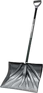Vulcan 34631 Snow Shovel with Sleeve, Poly Blade, Steel Handle
