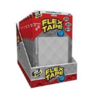 Flex Seal TFSCLRMINI Flex Tape, 4 in L, 3 in W, Clear