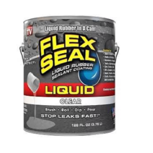 Flex Seal LFSCLRR01 Rubberized Coating, Clear, 1 gal, Can