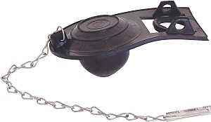 ProSource Toilet Tank Flapper, Specifications: 3 in, Black