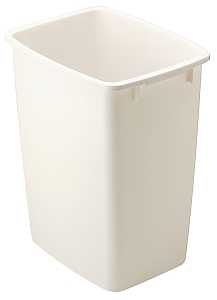 Rubbermaid 2806 FG2806TPBISQU Waste Basket, 36 qt Capacity, Polyethylene, Bisque, 18 in