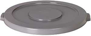 Continental Commercial Huskee 5501GY Receptacle Lid, 55 gal, Plastic, Gray, For: Huskee 5500 Container