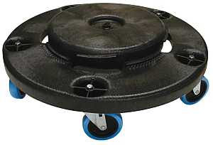 Rubbermaid 264000BLA Container Dolly, 250 lb, HDPE, Black