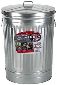 Behrens 1211 Trash Can, 20 gal Capacity, Steel
