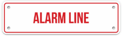 ALARM LINE SIGN