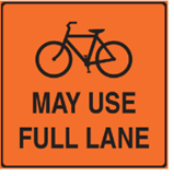 BIKE LANE - MAY USE FULL LANE