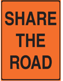 BIKE LANE - SHARE THE ROAD