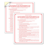 COMBUSTIBLE FIRE SAFETY NOTICE