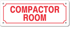COMPACTOR ROOM SIGN