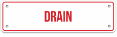 DRAIN SIGN