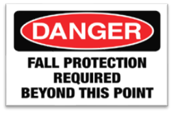 FALL PROTECTION SIGN