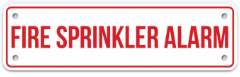 FIRE SPRINKLER ALARM SIGN