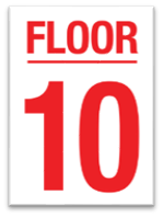 FLOOR 10 SIGN